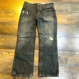 Vintage Mossimo black denim distressed jeans, 32/32 excellent condition